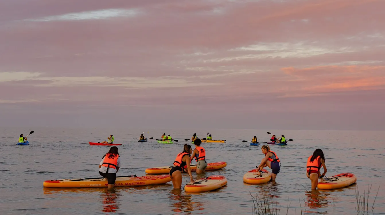 Kitesurf en el rio, Domo del Plata